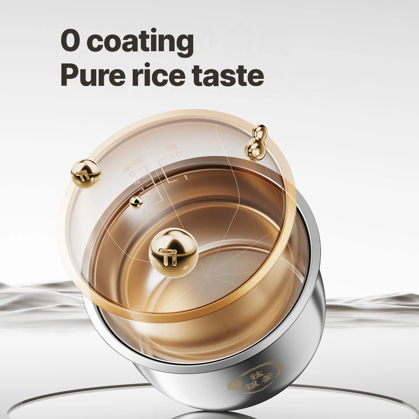Nồi cơm điện 3L với lòng nồi titan, giữ ấm