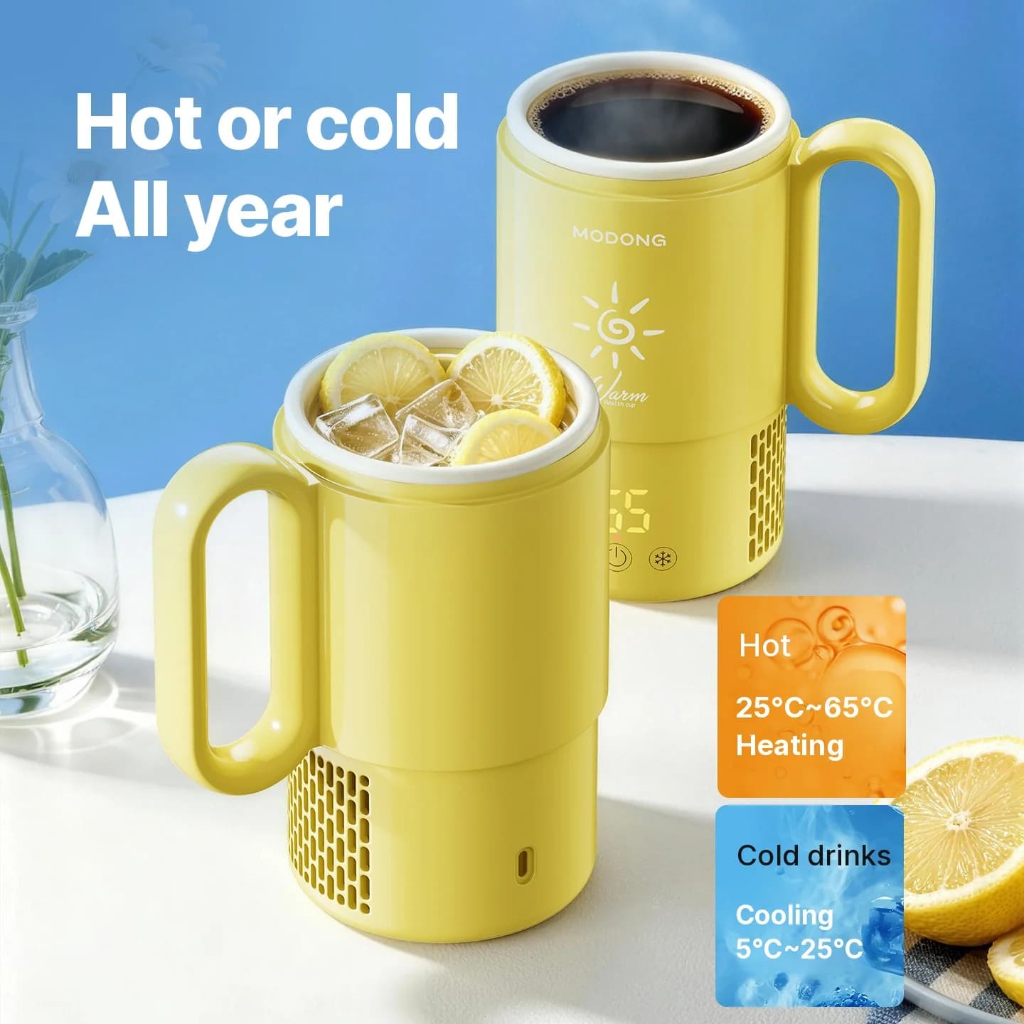 Cốc mini làm lạnh và đun nóng 450mL 36W điều khiển cảm ứng