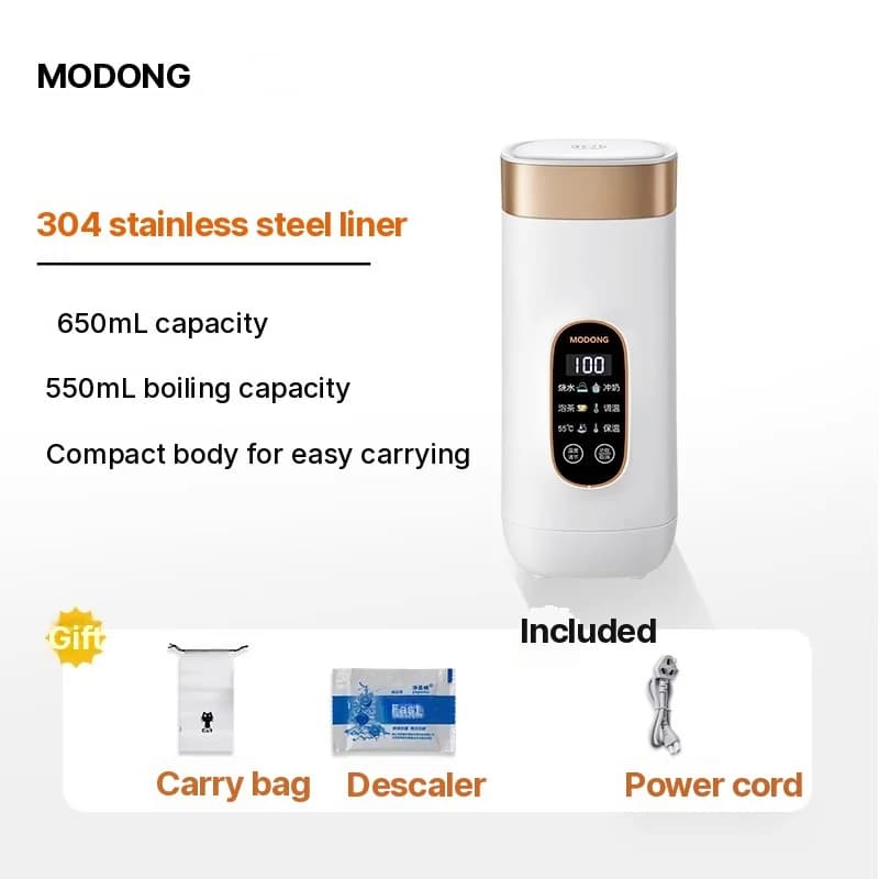 Cốc đun nước điện cầm tay có chức năng giữ ấm