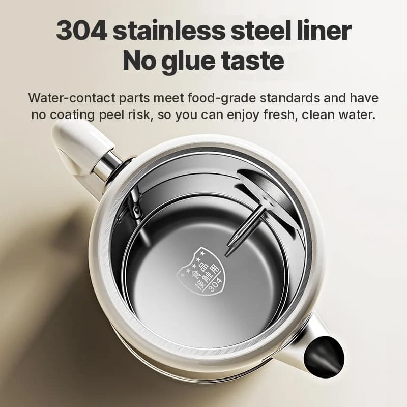 Ấm đun siêu tốc inox 304 1.8L giữ ấm 1500W