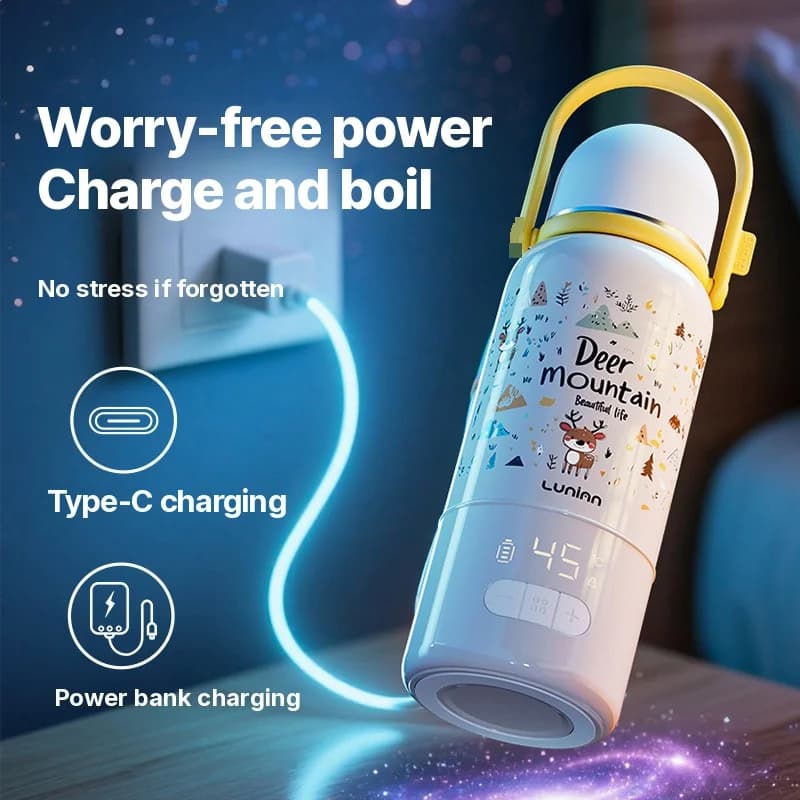 Cốc Đun Nước Điện Di Động Giữ Nhiệt Độ Ổn Định