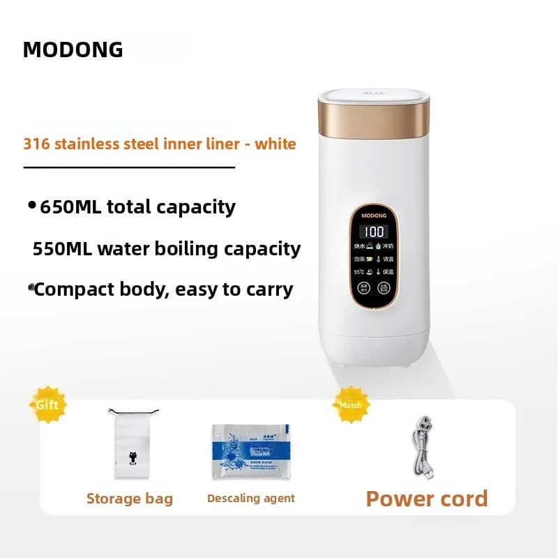 Cốc đun nóng điện cầm tay có chức năng giữ ấm