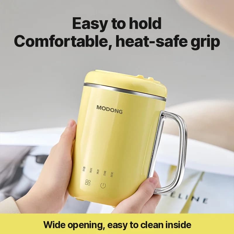 Cốc hầm điện di động 450ml 220V có lưới lọc và muỗng