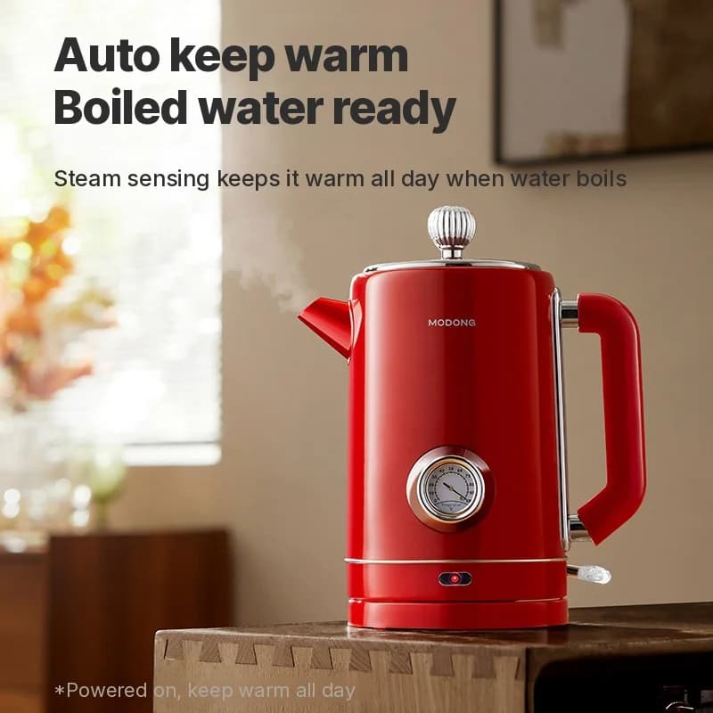 Ấm đun siêu tốc inox 304 1.8L giữ ấm 1500W