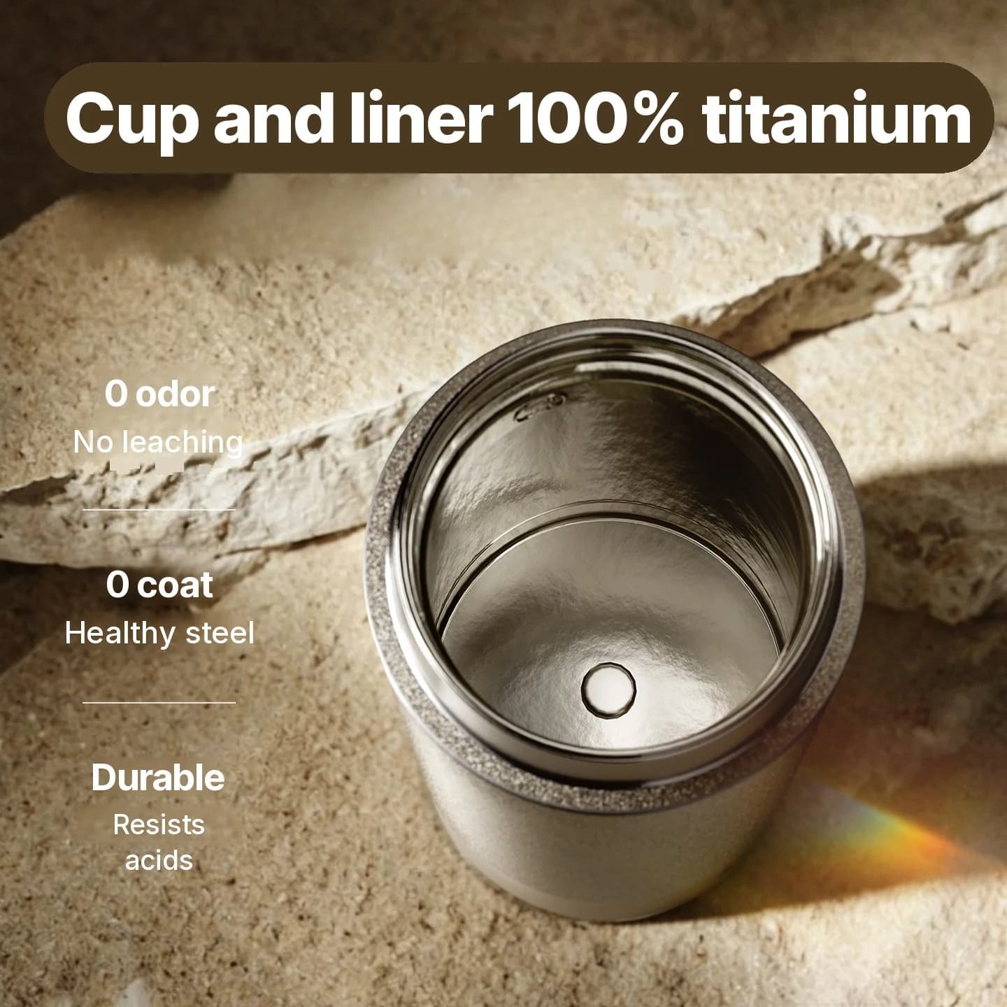 Cốc Đun Nước Điện Titanium Di Động 350ml Hộp Quà