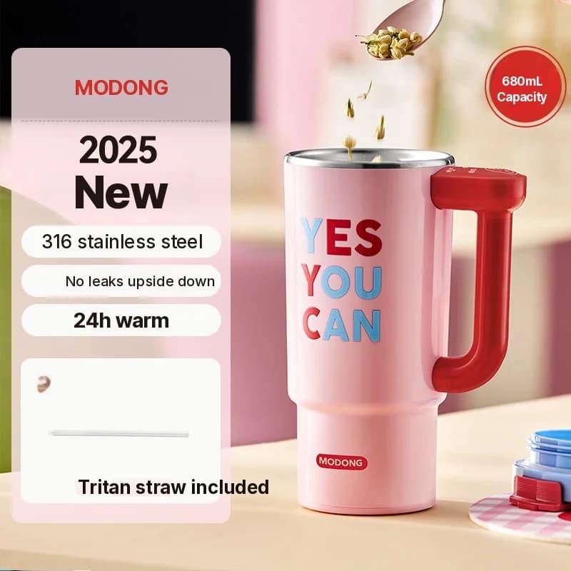 Cốc đun điện di động với ruột inox 680ml