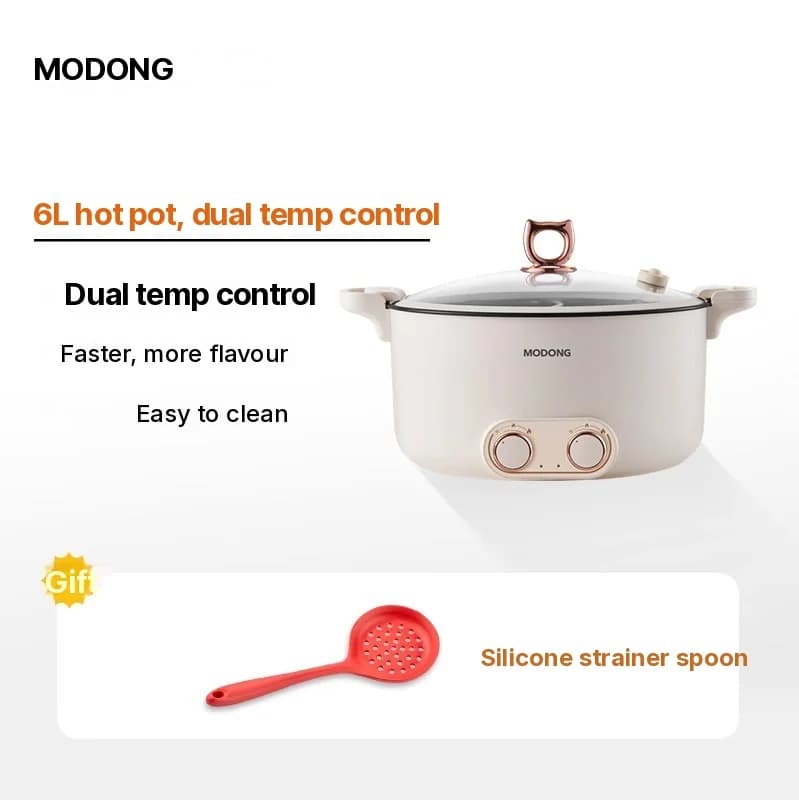 Nồi lẩu điện có ngăn 6L-8L, 220V, 5-6 người