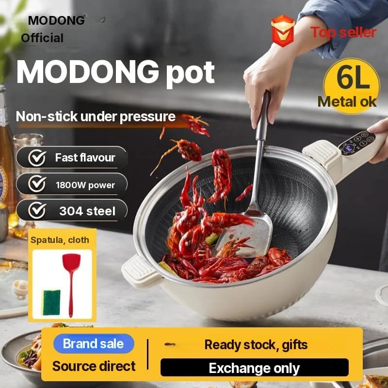 Nồi nấu điện 6L có xửng hấp inox