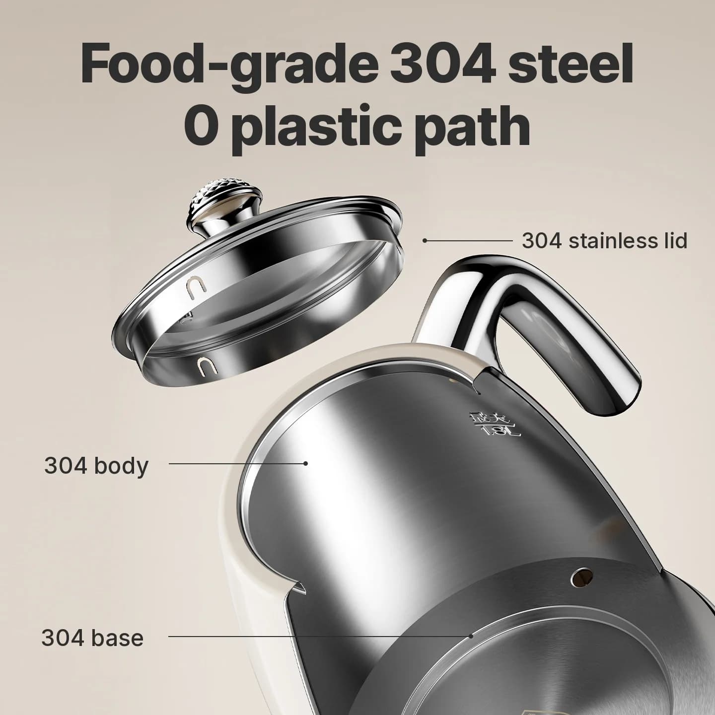 Ấm đun nước điện inox 304 có màn hình nhiệt độ