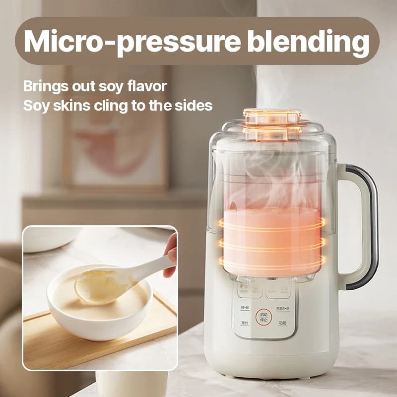 Máy xay sữa đậu nành gia nhiệt 1.2L với lòng trong inox