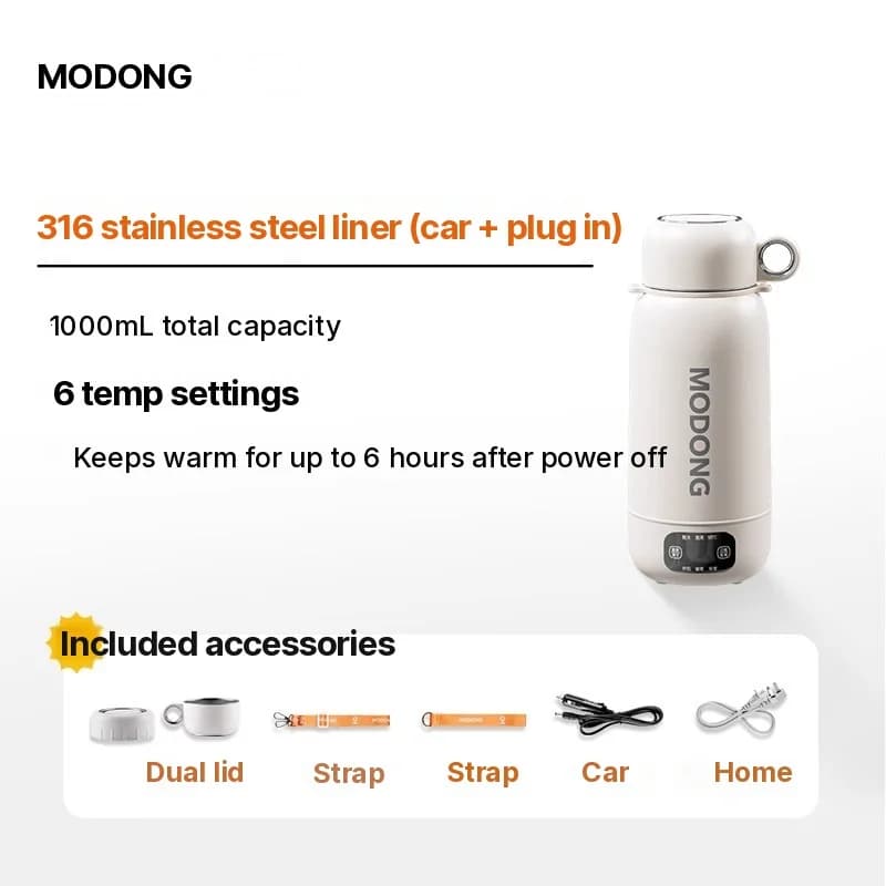 Cốc đun nóng điện cầm tay có chức năng giữ ấm