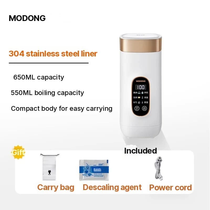 Cốc đun nóng điện cầm tay có chức năng giữ ấm