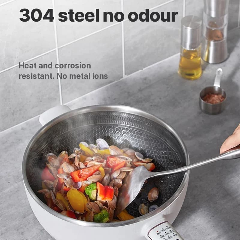 Nồi nấu điện inox 6L điều khiển cảm ứng 220V