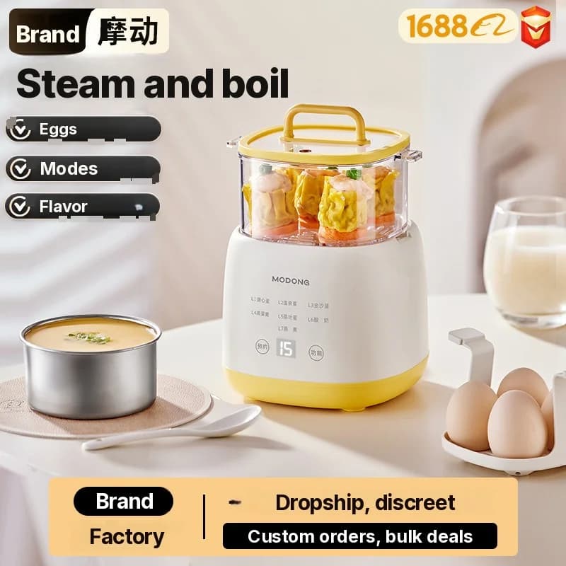 Máy luộc trứng điện 4-6 quả kèm chén hấp trứng