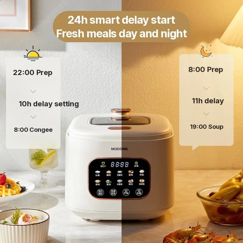 Nồi cơm điện 3L có cửa sổ kính và hẹn giờ