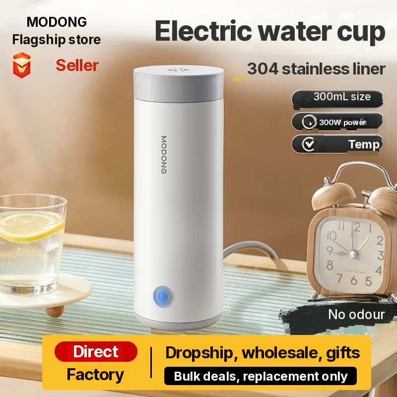 Cốc đun nước điện cầm tay 304, dung tích 300ml