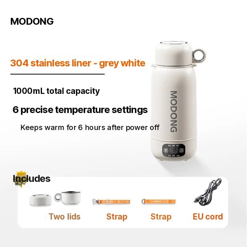 Ấm điện du lịch di động 1L bằng thép không gỉ 304 hoặc 316