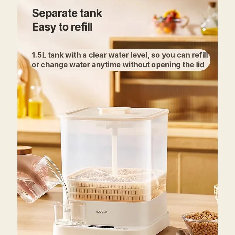 Máy làm giá đỗ điện cho gia đình 1.5L 20W 3 tầng
