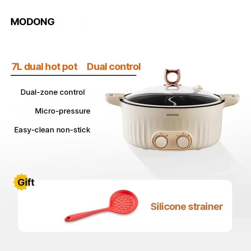 Nồi lẩu điện có ngăn 6L-8L, 220V, 5-6 người