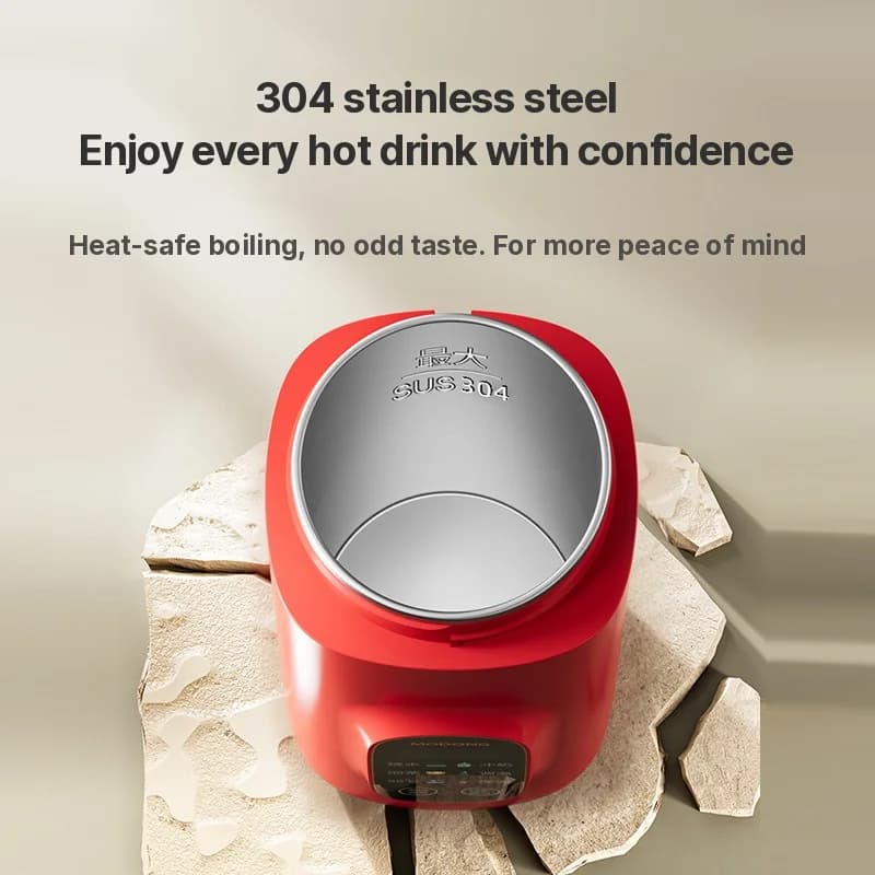 Cốc đun nước điện di động 650ml lót 304 220V