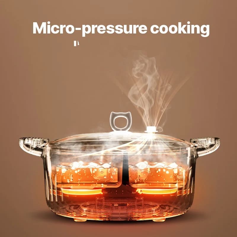 Lẩu điện 7L hai vùng, điều chỉnh nhiệt độ độc lập