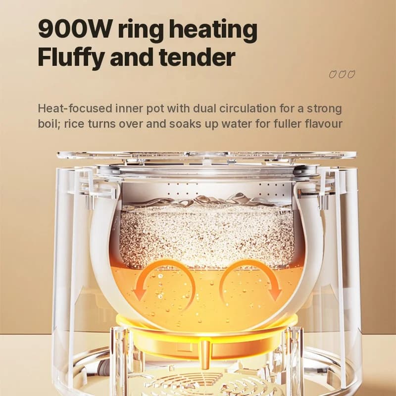 Nồi cơm điện thông minh 4L với chức năng tách canh
