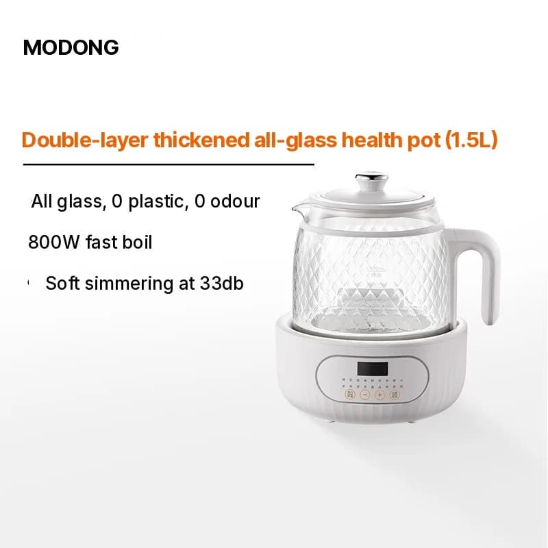 Bình đun điện thủy tinh hai lớp chống bỏng