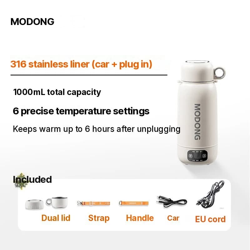 Ấm điện du lịch di động 1L bằng thép không gỉ 304 hoặc 316