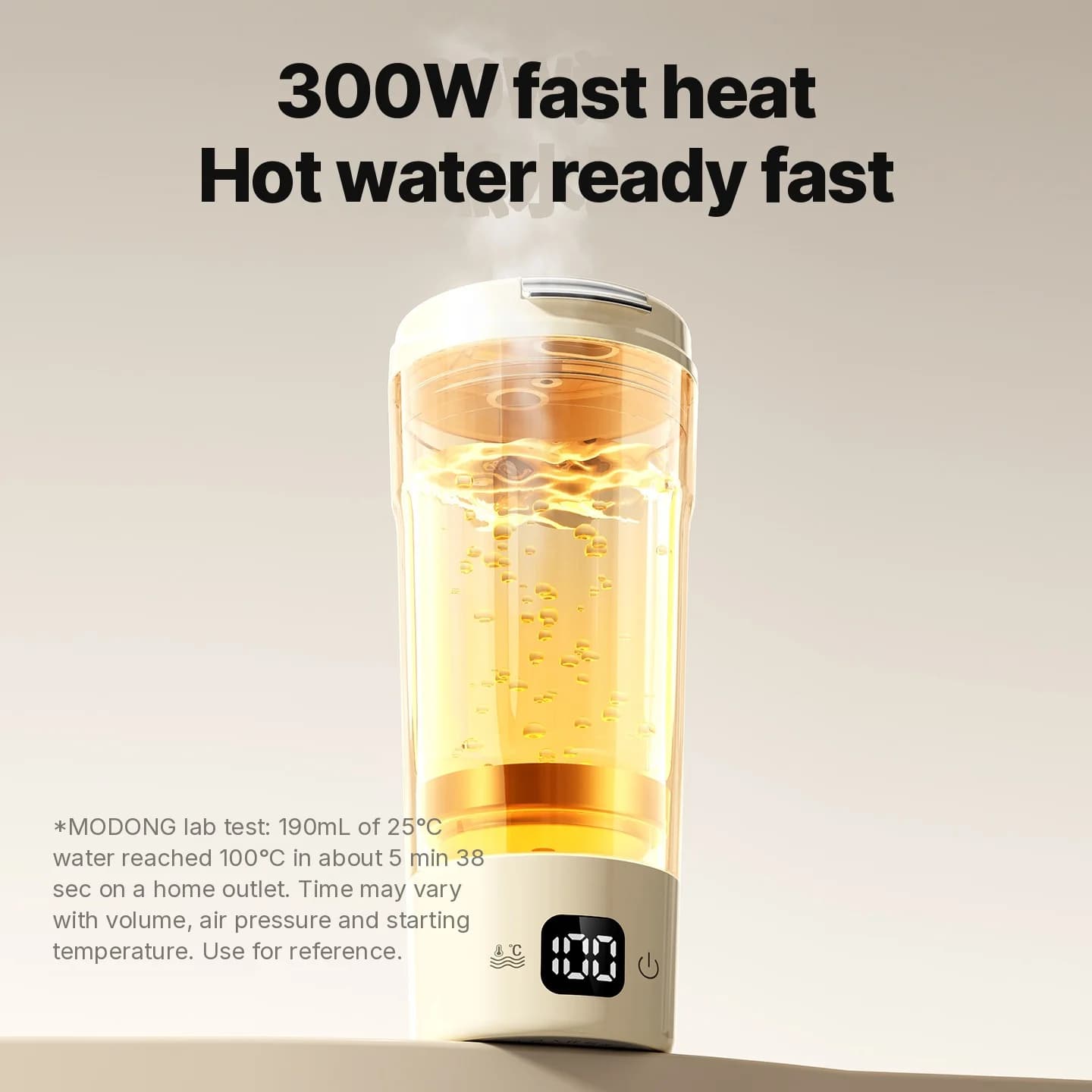 Cốc đun nóng điện di động với 7 mức nhiệt độ