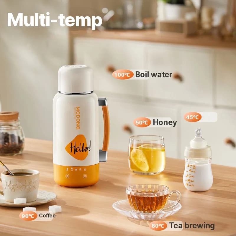 Cốc ấm đun nước điện di động cho ô tô và cắm điện 1L 316 thép không gỉ