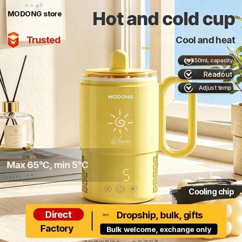 Cốc làm mát và giữ ấm mini 450mL 36W điều khiển cảm ứng