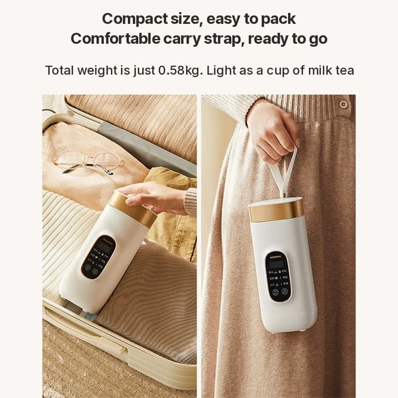 Cốc đun nước điện di động 650ml với lòng trong 304 hoặc 316