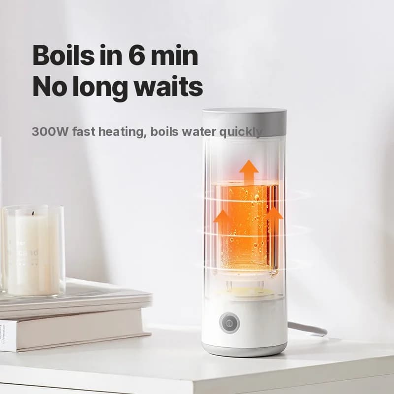 Cốc đun nước điện cầm tay 304 Stainless Steel 300ml 220V