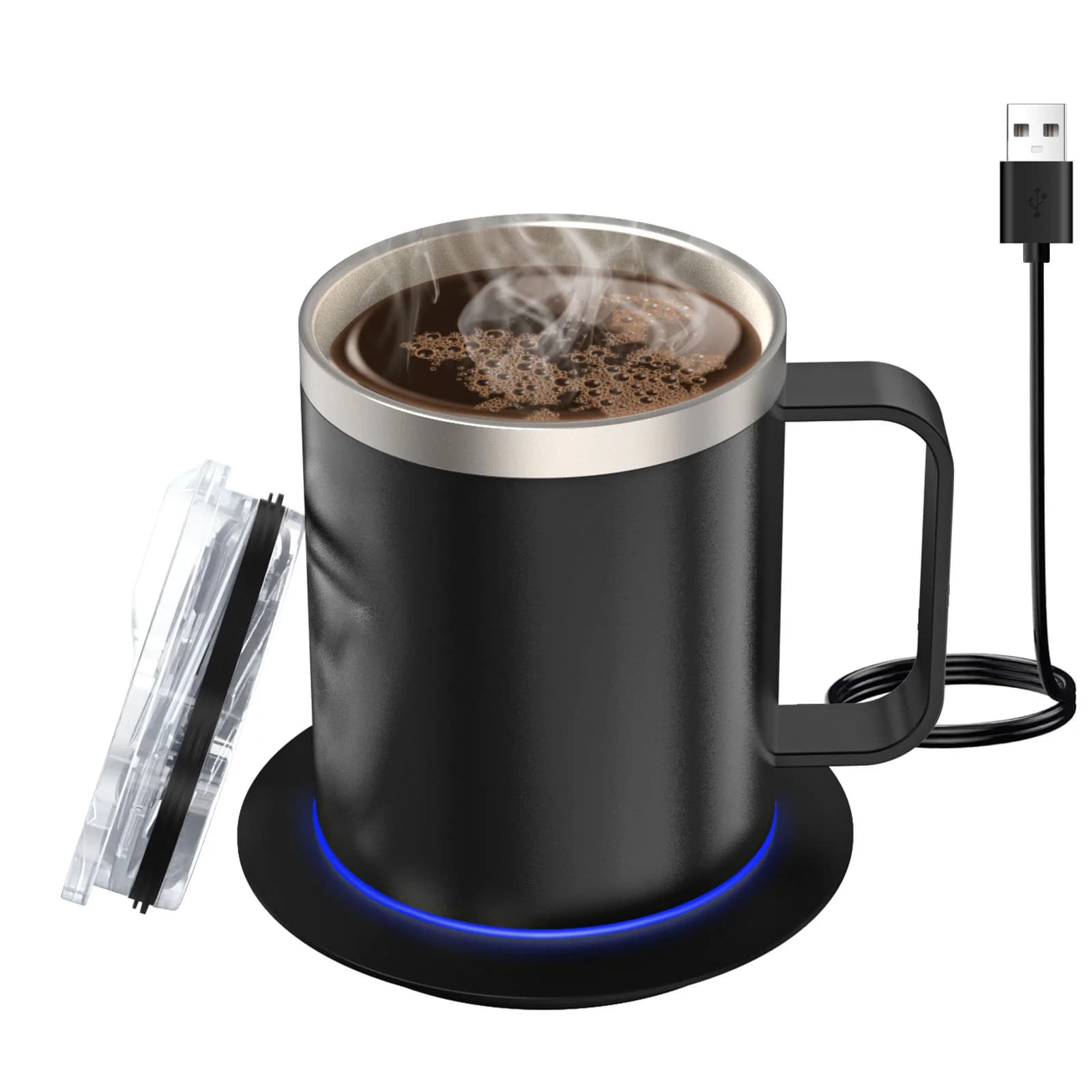 Cốc cà phê giữ nhiệt USB 12oz