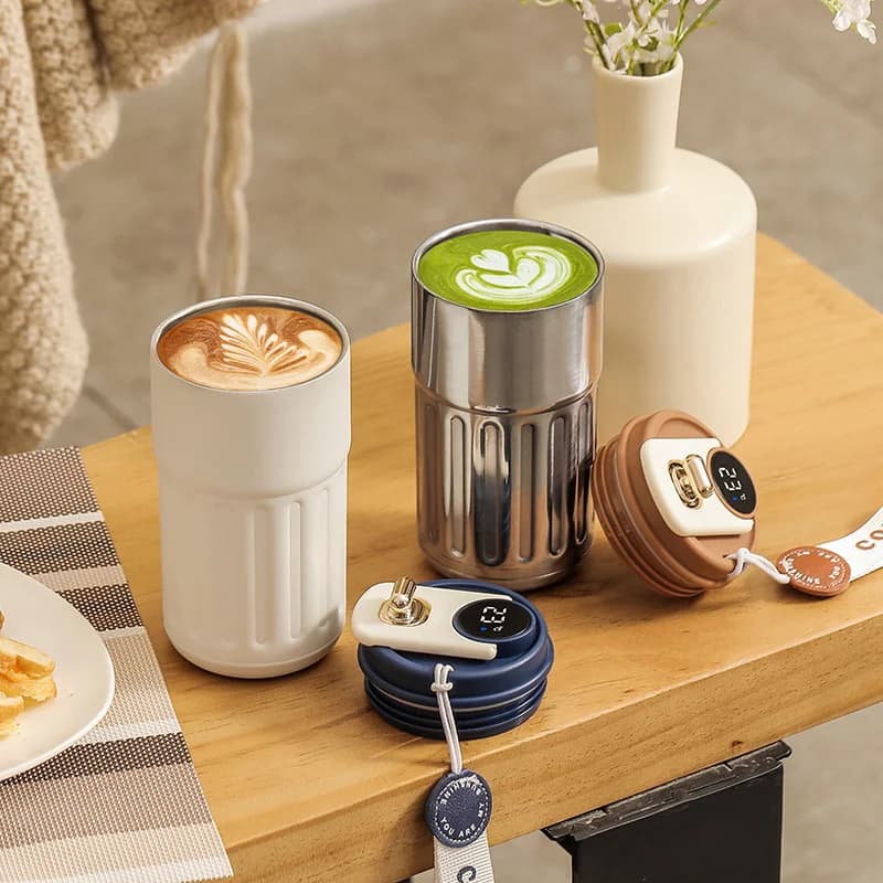 Cốc giữ nhiệt hiển thị nhiệt độ 450ml