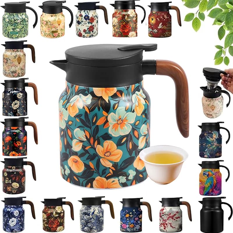 Bộ phích trà hoa vintage