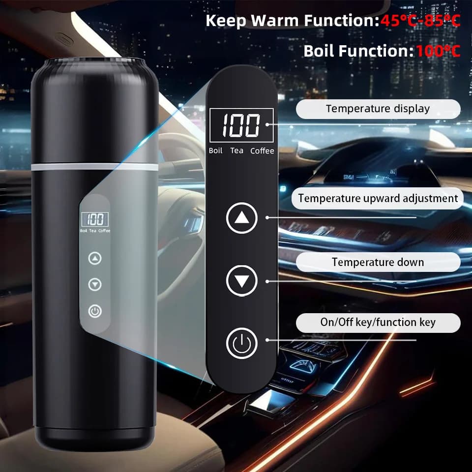 Cốc hâm nóng ô tô 500ml 12V/24V