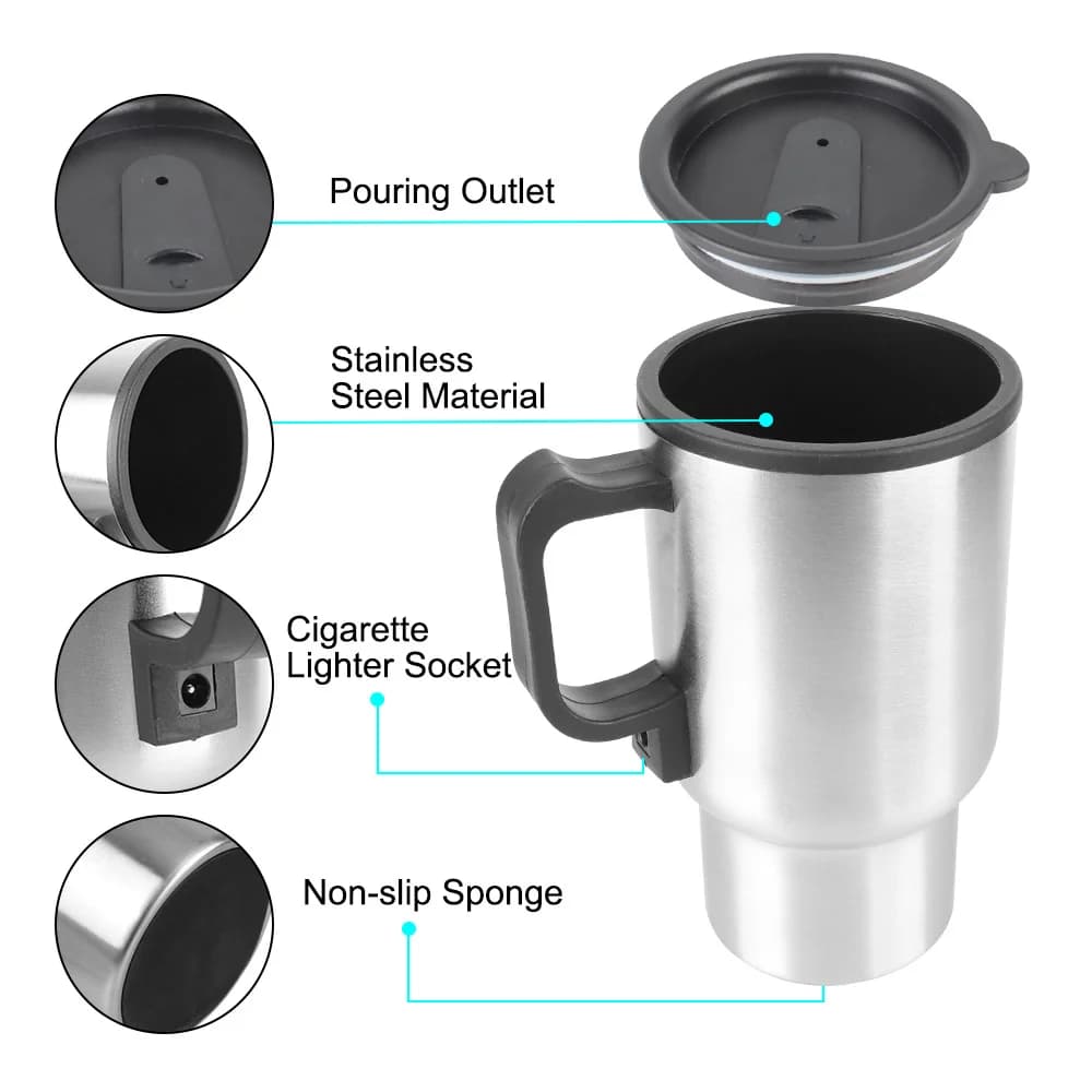 Ấm đun nước điện ô tô 450ml 12V