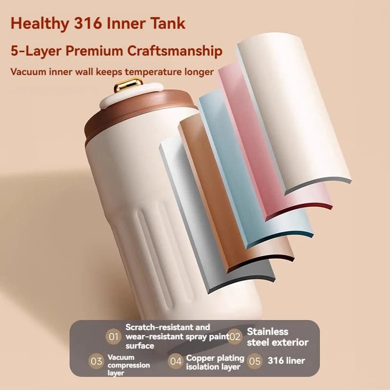 Bình giữ nhiệt hiển thị nhiệt độ 450ml