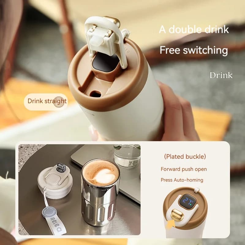 Bình giữ nhiệt hiển thị nhiệt độ 450ml