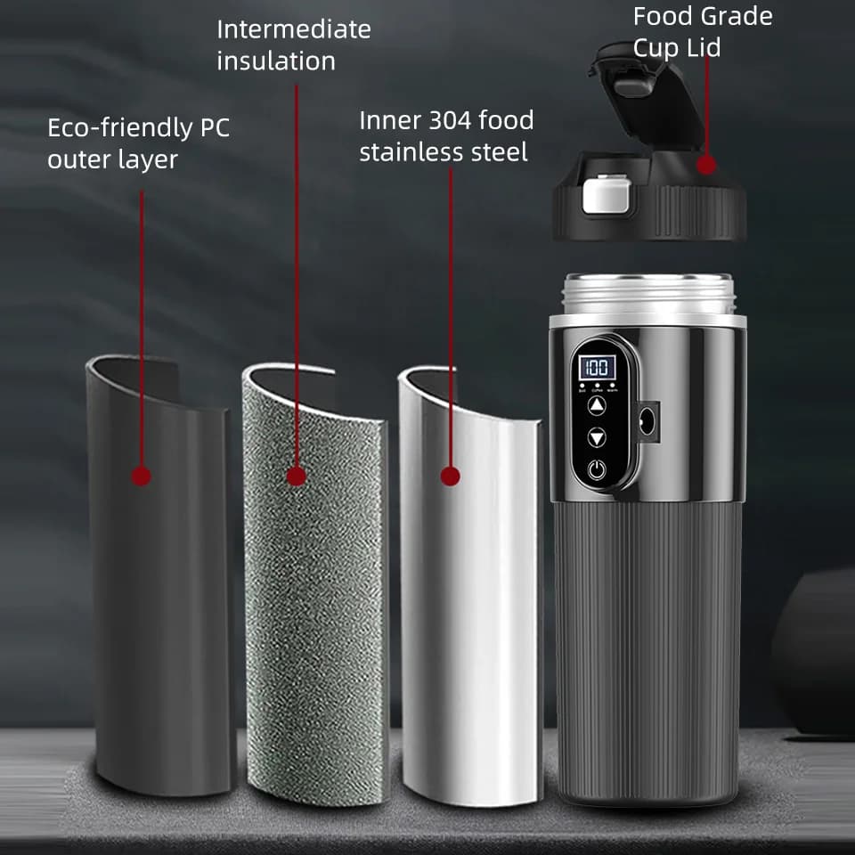 Cốc sưởi điện 500ml 12V/24V