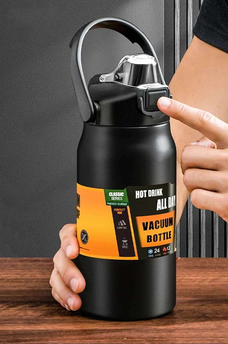 Ly giữ nhiệt ngoài trời có ống hút 0.8-1.5L