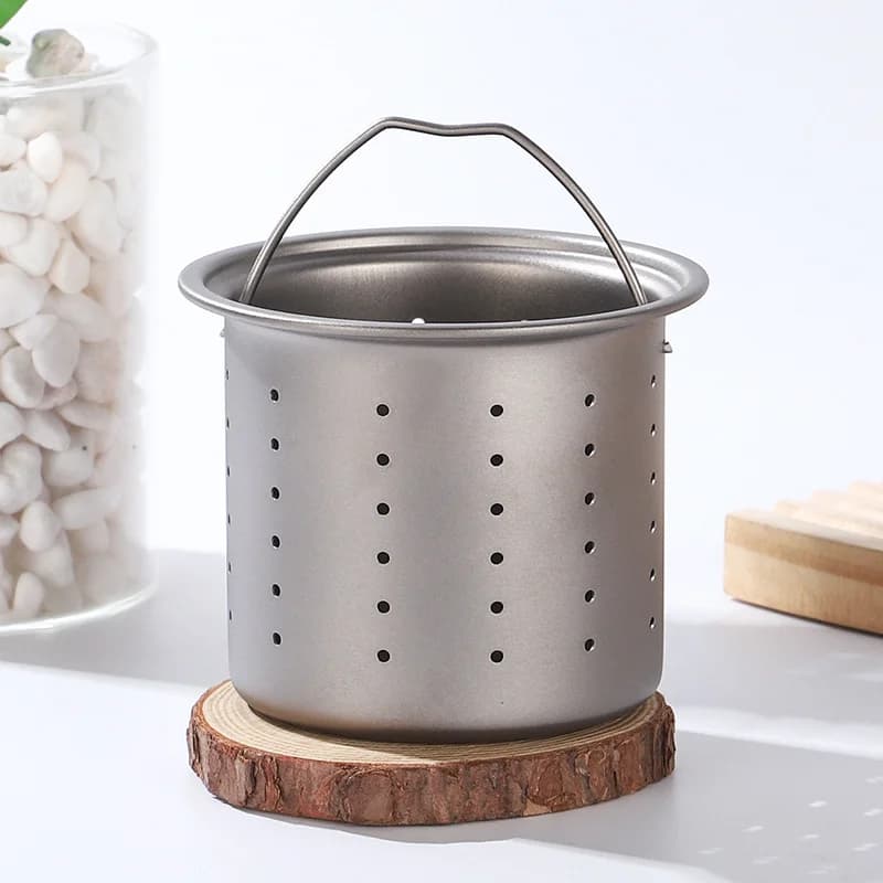 Cốc lọc trà titanium nguyên chất 450ml